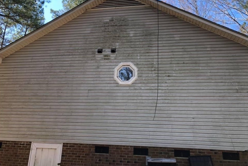 House siding before